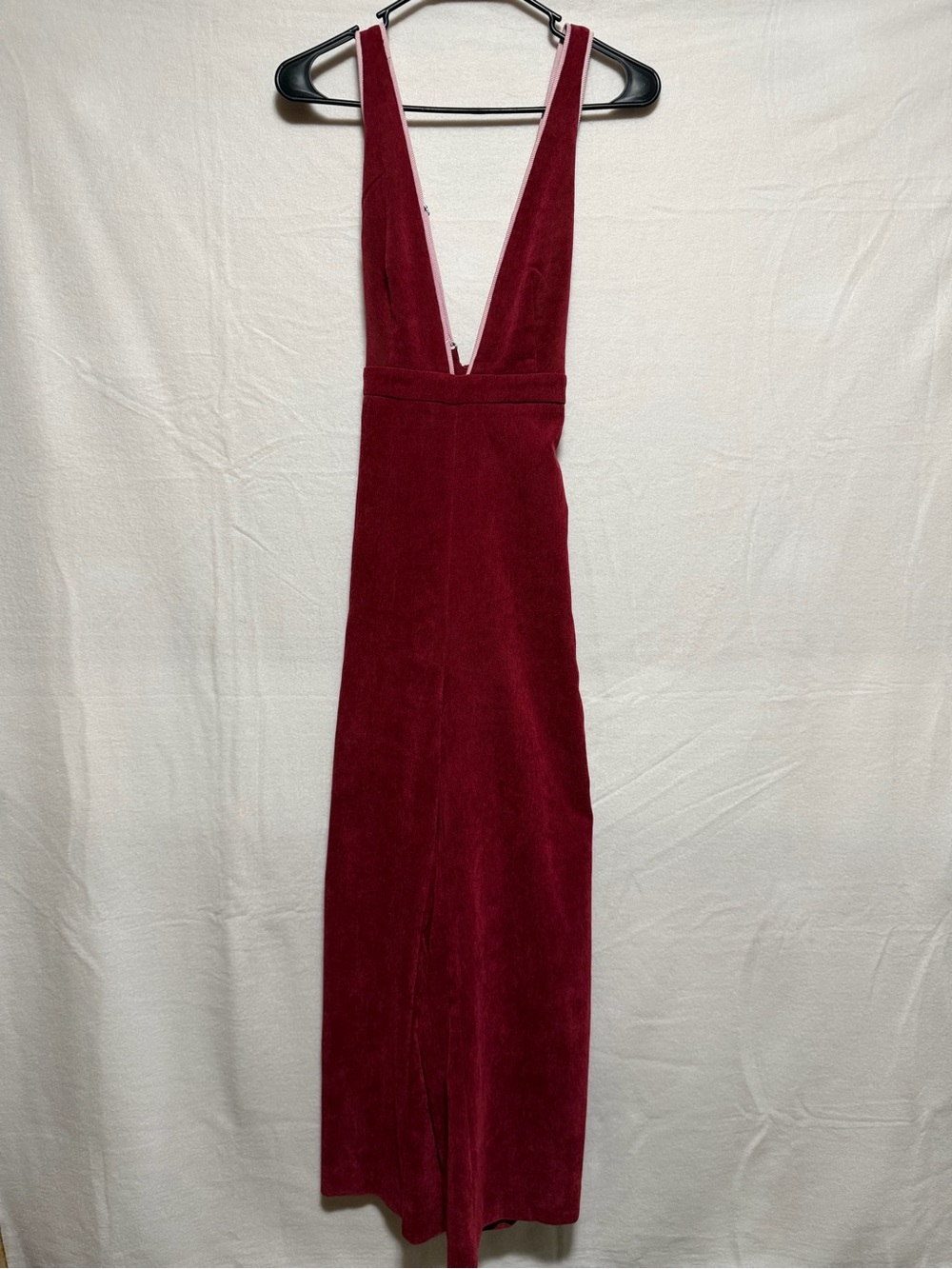 Free People x Camp Collection Corduroy Wide Leg Jumpsuit with Piping Small - Picture 2 of 4